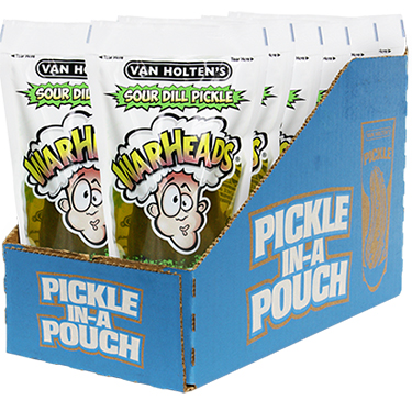 Van Holtens Jumbo Warheads Sour Dill Pickles 12ct Box 