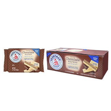 Voortman Chocolate Waffers 5.17oz 9ct Box 