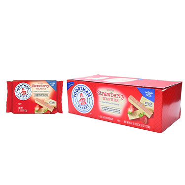 Voortman Strawberry Waffers 5.17oz 9ct Box 