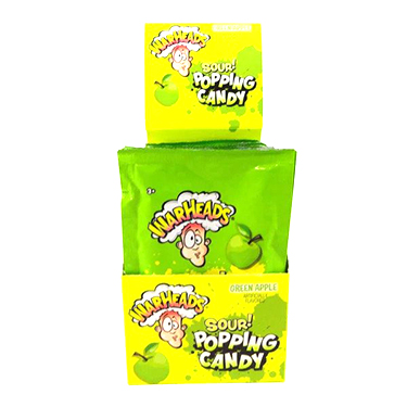 Warheads Popping Candy Sour Apple 20ct Box 