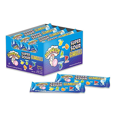 Warheads Super Sour Gumballs 12ct Box 