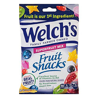 Welchs Fruit Snacks Superfruit Mix 5oz Bag 