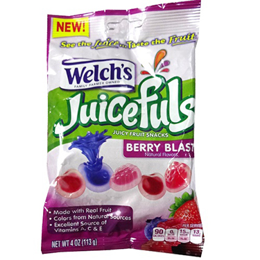 Welchs Juicefuls Berry Blast 4oz Bag 