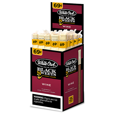White Owl Black Sweets Wine Plastic Tip 25ct Box 
