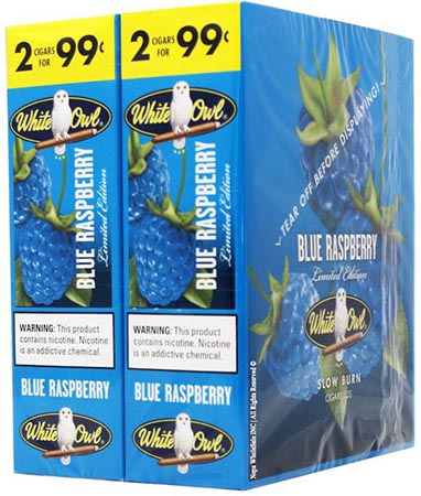 White Owl Cigarillos Blue Raspberry 30ct 