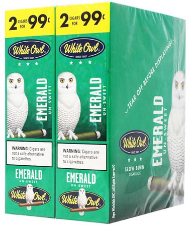 White Owl Cigarillos Emerald 30ct 