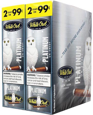 White Owl Cigarillos Platinum 30ct 