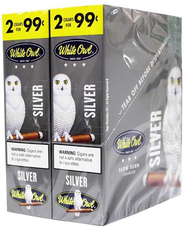 White Owl Cigarillos Silver 30ct 