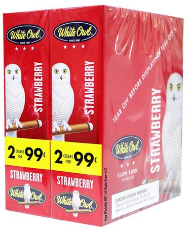 White Owl Cigarillos Strawberry 30ct 