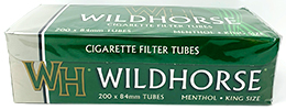 Wildhorse Cigarette Tubes Menthol King 200ct Box 