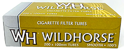 Wildhorse Cigarette Tubes Smooth 100 200ct Box 