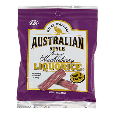 Wiley Wallaby Huckleberry Licorice 4oz Bag 