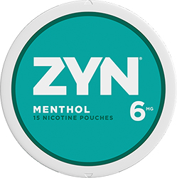 ZYN Nicotine Pouches Menthol 6mg 5ct 