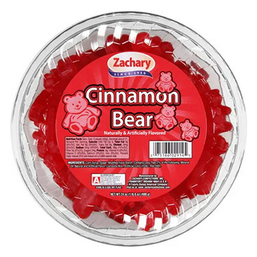 Zachary Cinnamon Bears 24oz Tub 