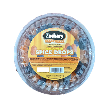 Zachary Halloween Spice Drops 16oz Tub 