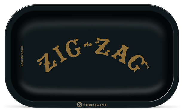 Zig Zag Black Small Rolling Tray 