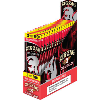 Zig Zag Cigarillos Strawberry 15 3pks 