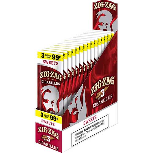 Zig Zag Cigarillos Sweets 15 3pks 