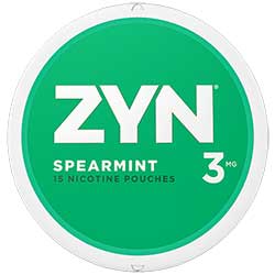 ZYN Nicotine Pouches Spearmint 3mg 5ct 