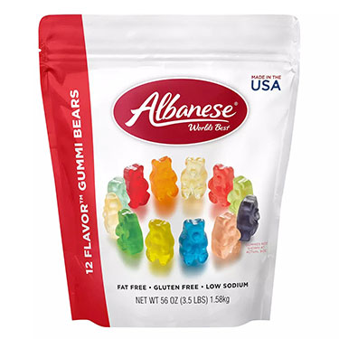 Albanese 12 Flavor Gummi Bears 56oz Bag 