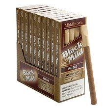 Black and Mild Wine Wood Tip Cigars 10 5pks 