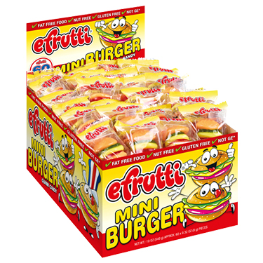 eFrutti Gummi Mini Burger 60ct Box 