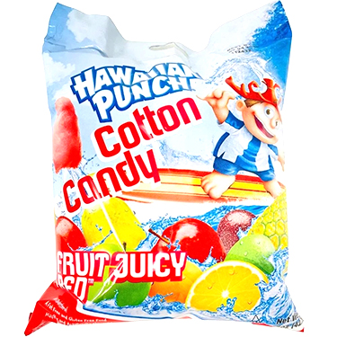 Hawaiian Punch Cotton Candy Fruit Juicy Red 1.5 oz Bag 
