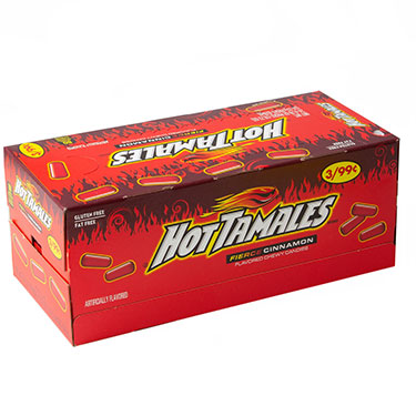 Hot Tamales Fierce Chewy Cinnamon 0.78oz 24ct Box 