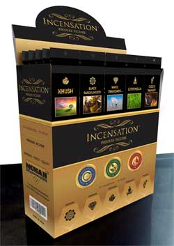 Incensation Premium Incense 75 Pouch Display 