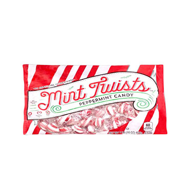 Mint Twists Red and White Natural 16oz Bag 