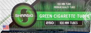 Shargio Green 100 Cigarette Tubes 250ct 