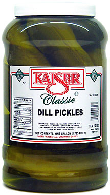Kaiser Dill Pickles Gallon Jar 14 to 16 Count 