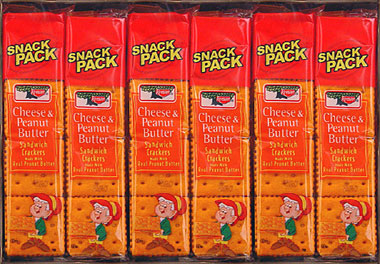 Keebler Cheese and Peanut Butter Crackers 12ct Box 