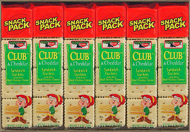 Keebler Club and Cheddar Crackers 12ct Box 