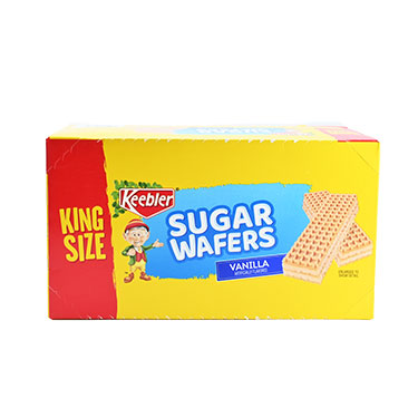 Keebler Sugar Wafers Vanilla King Size 4.4oz 9 ct Box 