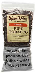 Super Value Amaretto Pipe Tobacco 12oz Bag 