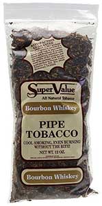 Super Value Bourbon Whiskey Pipe Tobacco 12oz Bag 