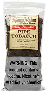 Super Value Cherry Cavendish Pipe Tobacco 12oz Bag 