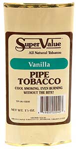 Super Value Vanilla Pipe Tobacco 6 Pack 