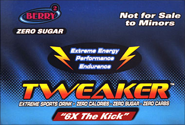 Tweaker Berry 6X The Kick 12 2FL oz Bottles 