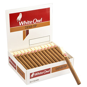 White Owl Demi Tip 50ct Box 